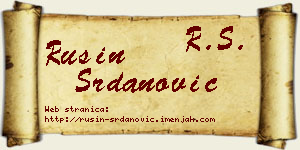 Rusin Srdanović vizit kartica